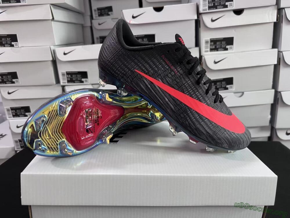 Nike Air Zoom Mercurial Superfly 11 FG Football Boots - Black/Vibrant Orange/Rainbow Burst