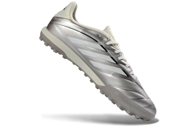 Adidas Copa Pure 2+ Elite TF Football Shoes - Silver/Metallic Gray/White