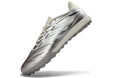 Adidas Copa Pure 2+ Elite TF Football Shoes - Silver/Metallic Gray/White