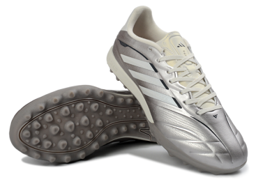 Adidas Copa Pure 2+ Elite TF Football Shoes - Silver/Metallic Gray/White