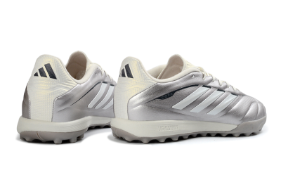 Adidas Copa Pure 2+ Elite TF Football Shoes - Silver/Metallic Gray/White