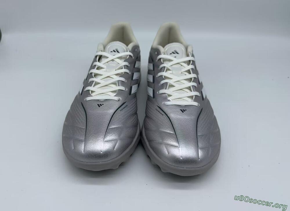Adidas Copa Pure 2+ Elite TF Football Shoes - Silver/Metallic Gray/White