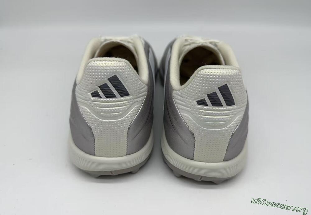 Adidas Copa Pure 2+ Elite TF Football Shoes - Silver/Metallic Gray/White