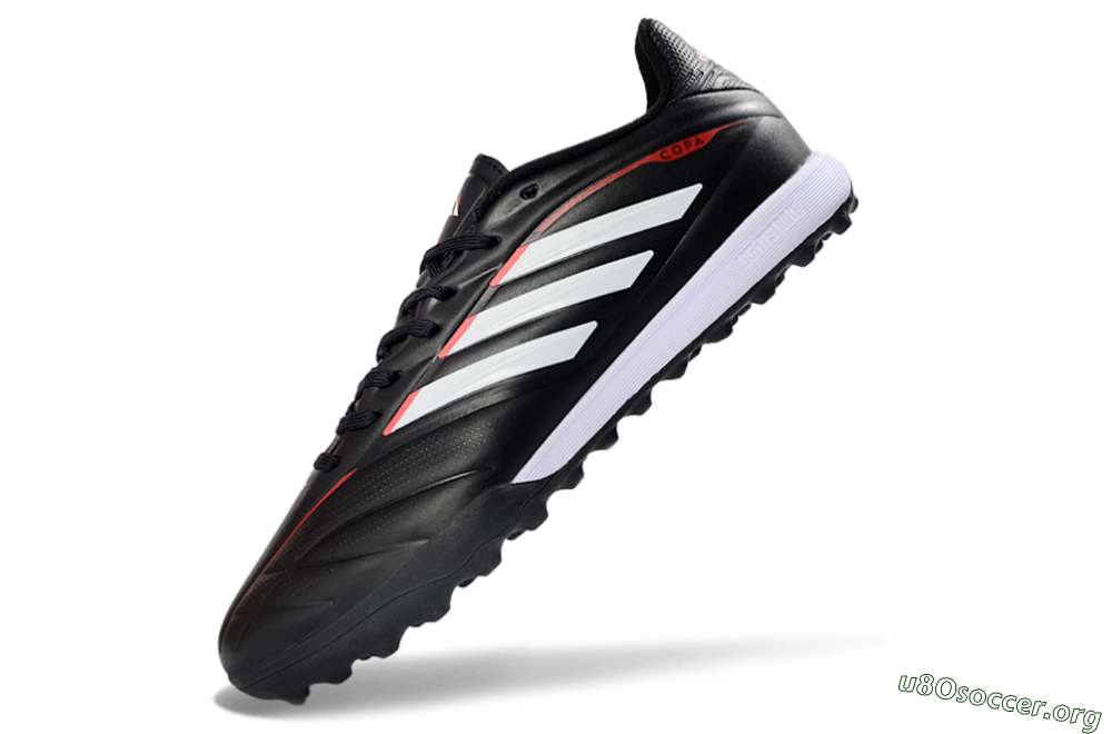 Adidas Copa Pure 2+ Elite TF Football Shoes - Black/White/Crimson 5