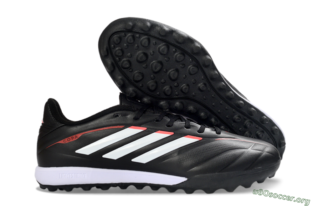 Adidas Copa Pure 2+ Elite TF Football Shoes - Black/White/Crimson 2