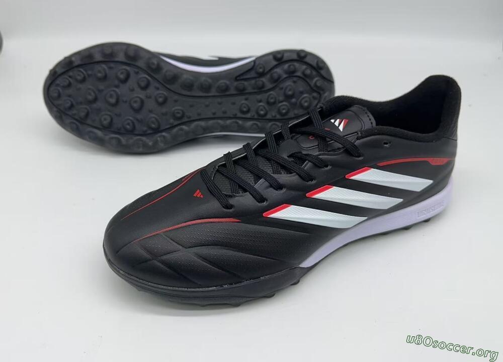 Adidas Copa Pure 2+ Elite TF Football Shoes - Black/White/Crimson