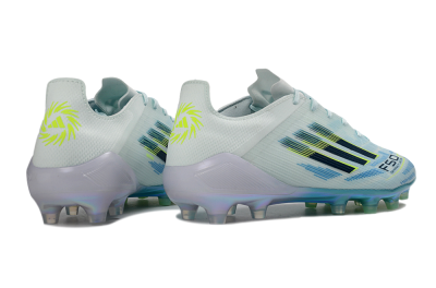 Adidas F50 Elite AG Football Boots - Light/Iridescent Blue/Spectral Yellow