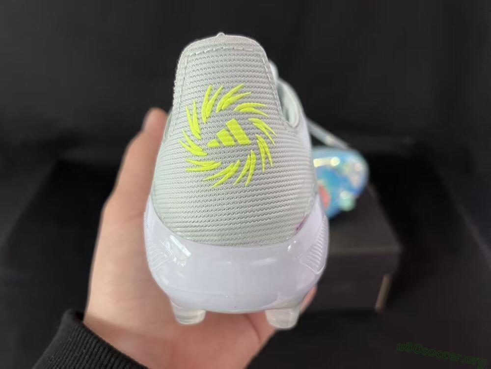 Adidas F50 Elite AG Football Boots - Light/Iridescent Blue/Spectral Yellow