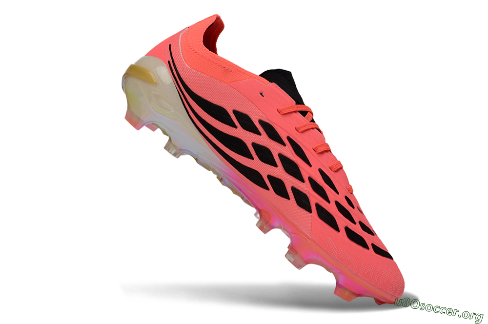 Adidas Predator 26 Elite FG Football Boots - Pink/Sunny Coral/Gleaming Gold 4