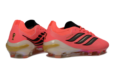 Adidas Predator 26 Elite FG Football Boots - Pink/Sunny Coral/Gleaming Gold