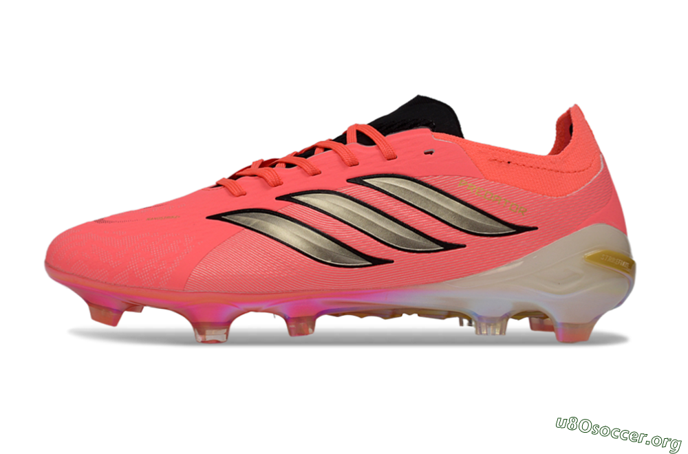 Adidas Predator 26 Elite FG Football Boots - Pink/Sunny Coral/Gleaming Gold 3