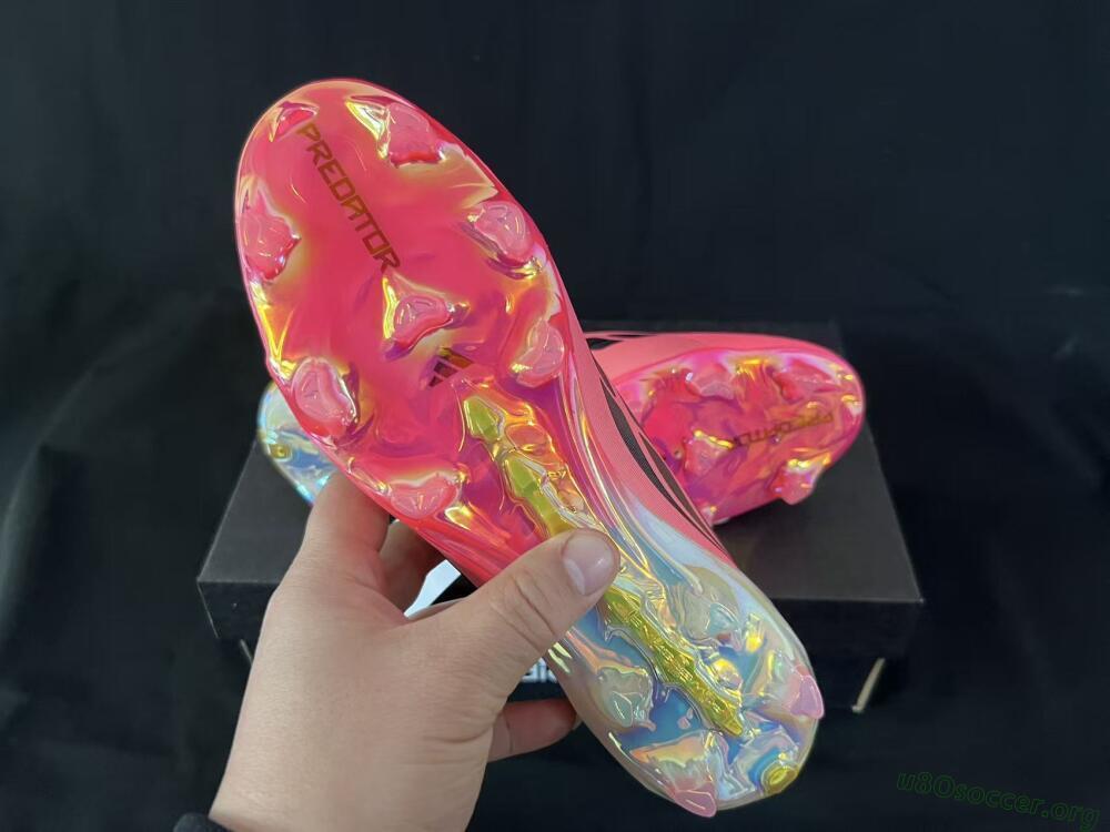 Adidas Predator 26 Elite FG Football Boots - Pink/Sunny Coral/Gleaming Gold