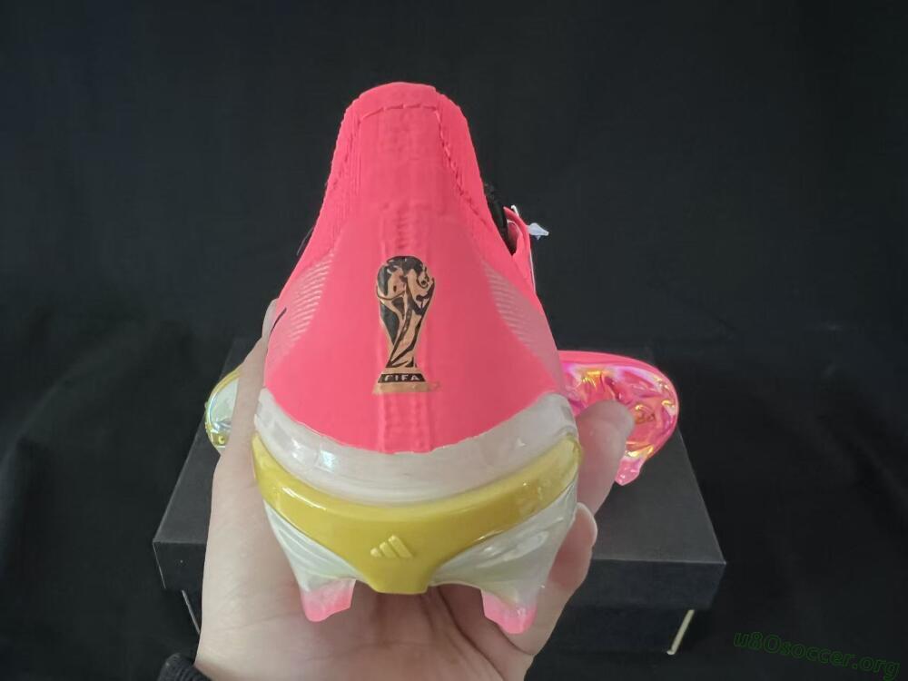 Adidas Predator 26 Elite FG Football Boots - Pink/Sunny Coral/Gleaming Gold