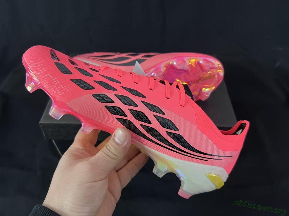 Adidas Predator 26 Elite FG Football Boots - Pink/Sunny Coral/Gleaming Gold