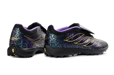Adidas Predator 26 Elite Fold-Over Tongue TF Football Shoes - Black/Royal Purple/Gold