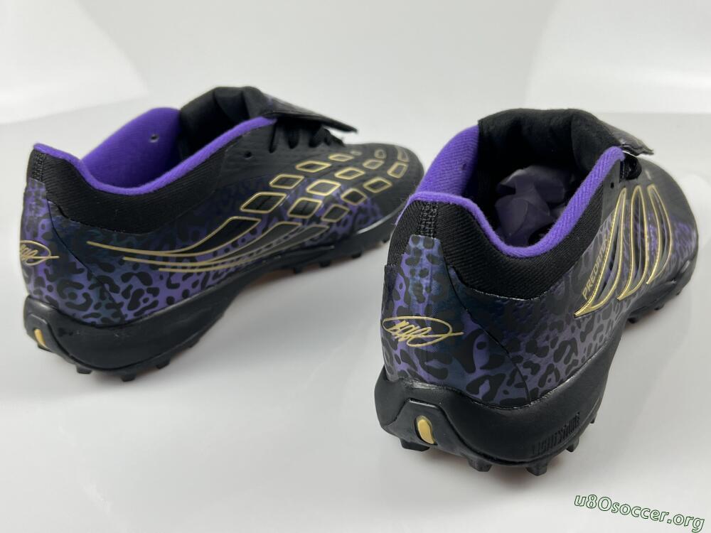Adidas Predator 26 Elite Fold-Over Tongue TF Football Shoes - Black/Royal Purple/Gold