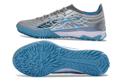 Puma Ultra Ultimate TF Football Shoes - Gray/Sky Blue/Silver
