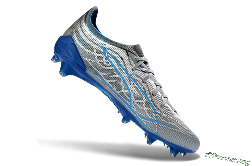 Puma Ultra Ultimate FG Football Boots - Gray/Electric Blue/Deep Ocean 4