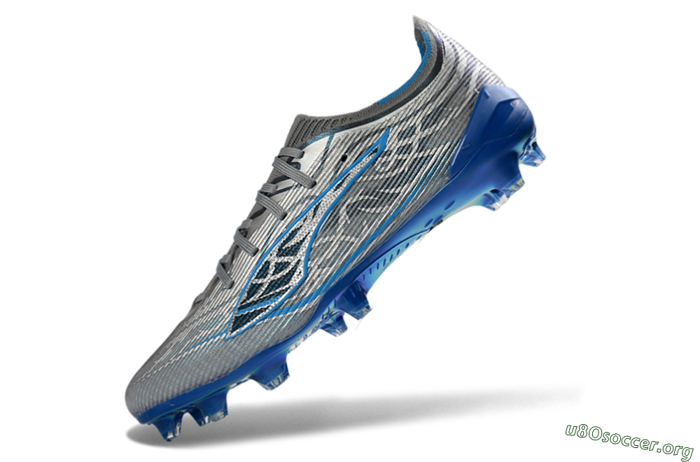 Puma Ultra Ultimate FG Football Boots - Gray/Electric Blue/Deep Ocean 5