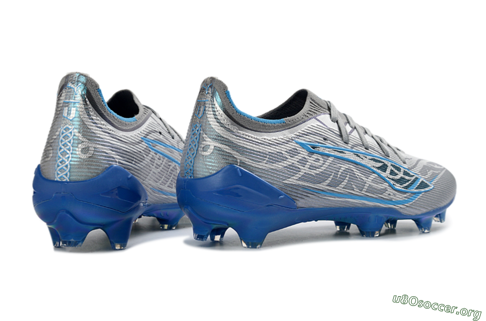 Puma Ultra Ultimate FG Football Boots - Gray/Electric Blue/Deep Ocean 6