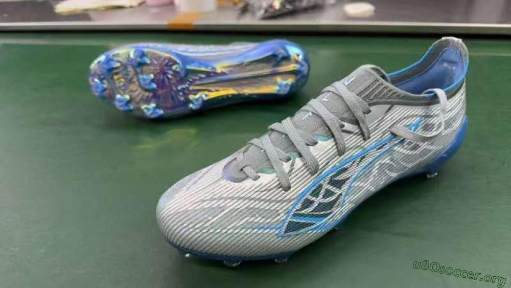 Puma Ultra Ultimate FG Football Boots - Gray/Electric Blue/Deep Ocean