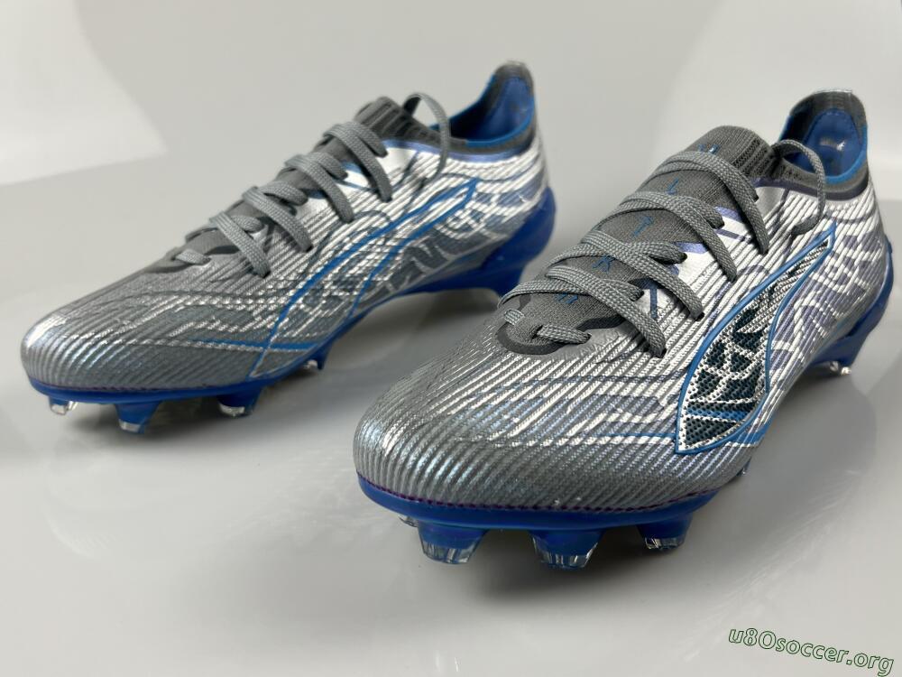 Puma Ultra Ultimate FG Football Boots - Gray/Electric Blue/Deep Ocean