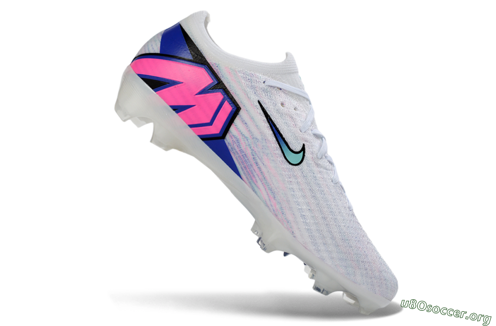 Nike Air Zoom Mercurial Vapor 16 Elite FG Football Boots - White/Aqua Blue/Misty Pink 0