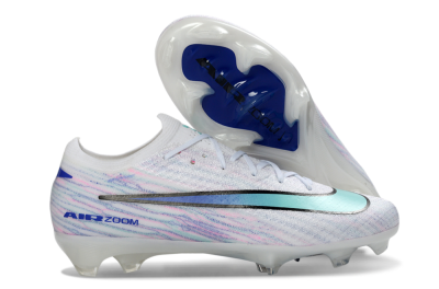 Nike Air Zoom Mercurial Vapor 16 Elite FG Football Boots - White/Aqua Blue/Misty Pink