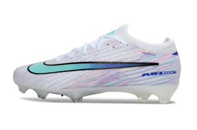 Nike Air Zoom Mercurial Vapor 16 Elite FG Football Boots - White/Aqua Blue/Misty Pink