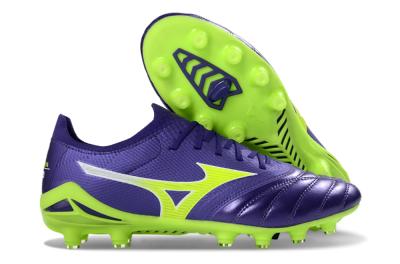 Mizuno Morelia Neo 4 FG Football Boots - Purple/Vibrant Green/Deep Violet
