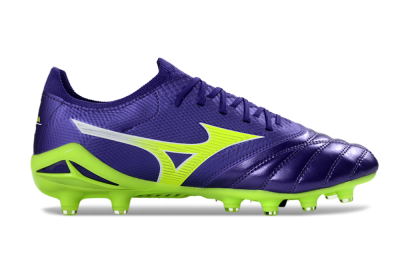 Mizuno Morelia Neo 4 FG Football Boots - Purple/Vibrant Green/Deep Violet