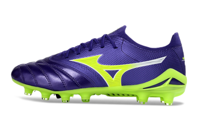 Mizuno Morelia Neo 4 FG Football Boots - Purple/Vibrant Green/Deep Violet