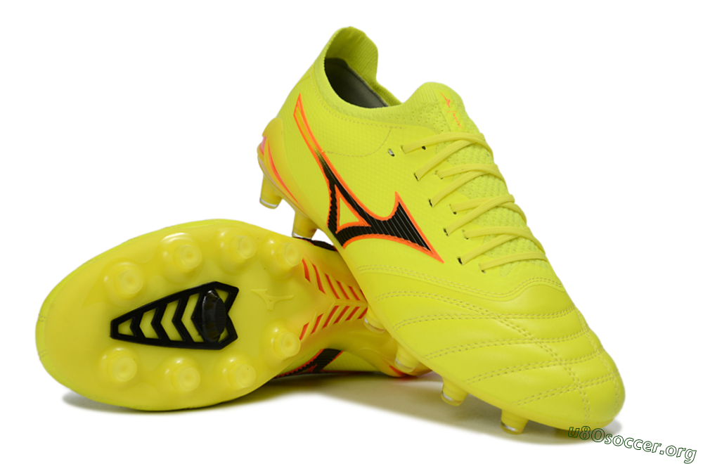 Mizuno Morelia Neo 4 FG Football Boots - Yellow/Electric Yellow/Black 1