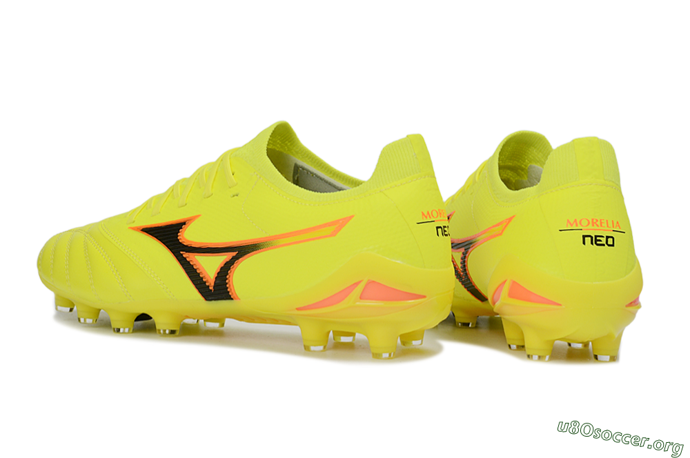 Mizuno Morelia Neo 4 FG Football Boots - Yellow/Electric Yellow/Black 4