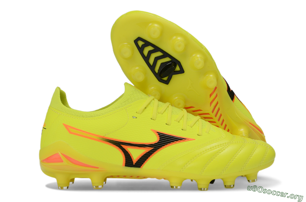 Mizuno Morelia Neo 4 FG Football Boots - Yellow/Electric Yellow/Black 2