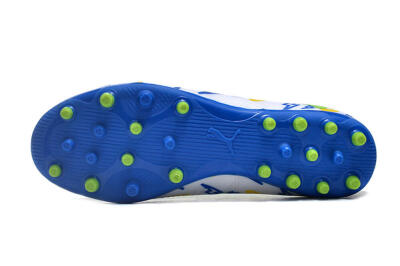 Puma Future 8 Ultimate MG Football Boots - White/Neon Green/Blue