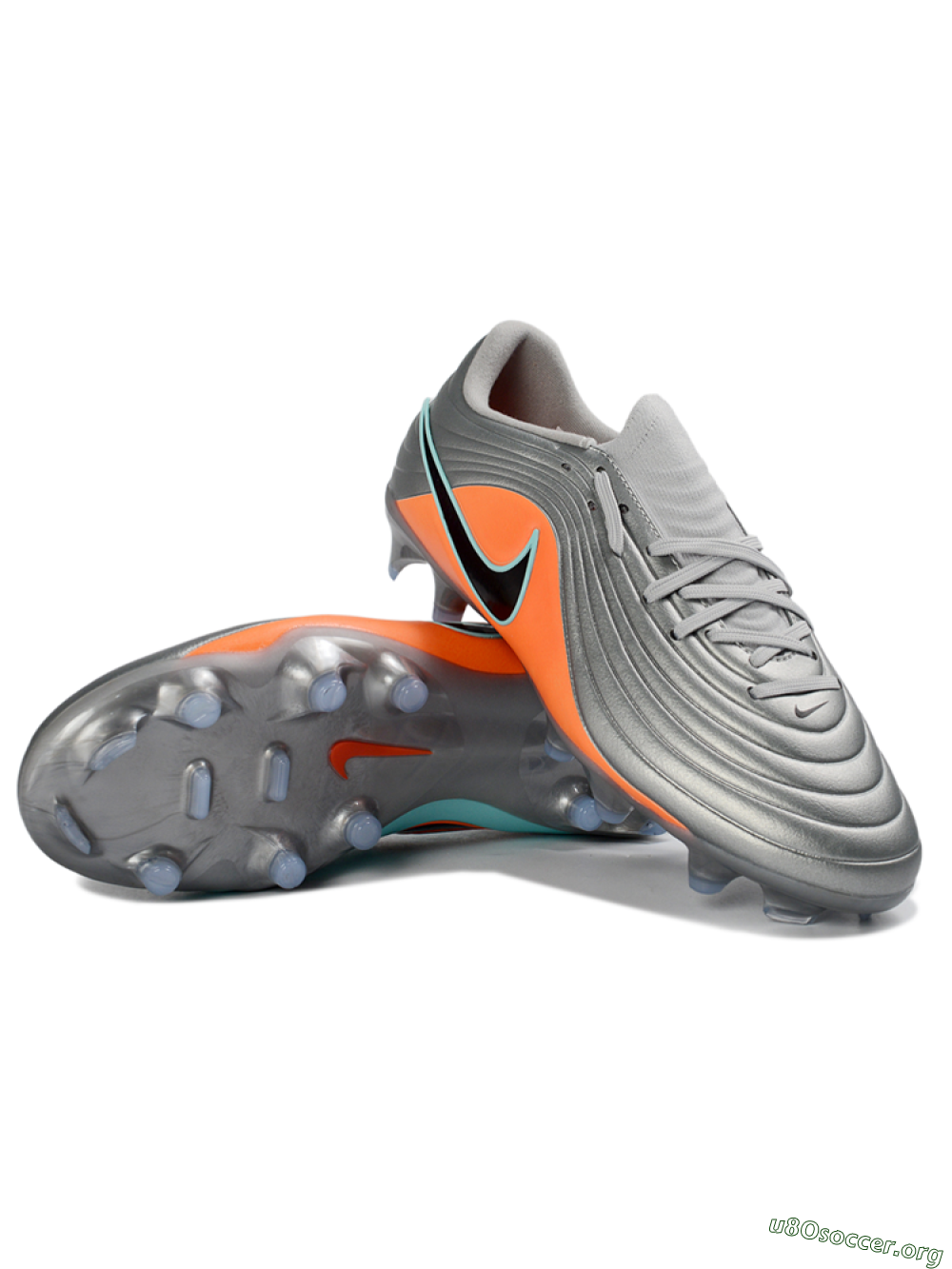 Nike Tiempo Legend 11 Elite FG Football Boots - Gray/Vibrant Orange/Light Aqua 0