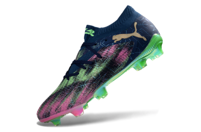 Puma Future 8 Ultimate FG Football Boots - Navy/Electric Green/Fuchsia Pink