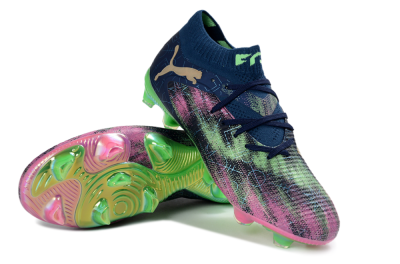 Puma Future 8 Ultimate FG Football Boots - Navy/Electric Green/Fuchsia Pink