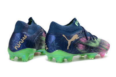 Puma Future 8 Ultimate FG Football Boots - Navy/Electric Green/Fuchsia Pink