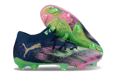 Puma Future 8 Ultimate FG Football Boots - Navy/Electric Green/Fuchsia Pink