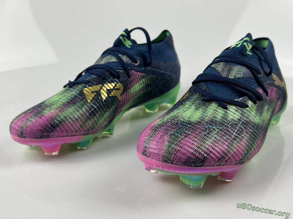Puma Future 8 Ultimate FG Football Boots - Navy/Electric Green/Fuchsia Pink