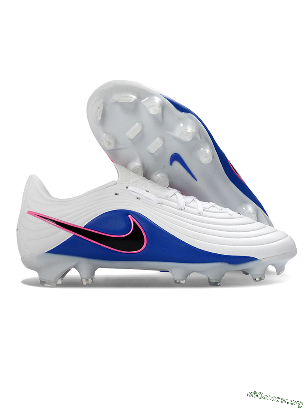 Nike Tiempo Legend 11 Elite FG Football Boots - White/Electric Blue/Fusion Pink 2