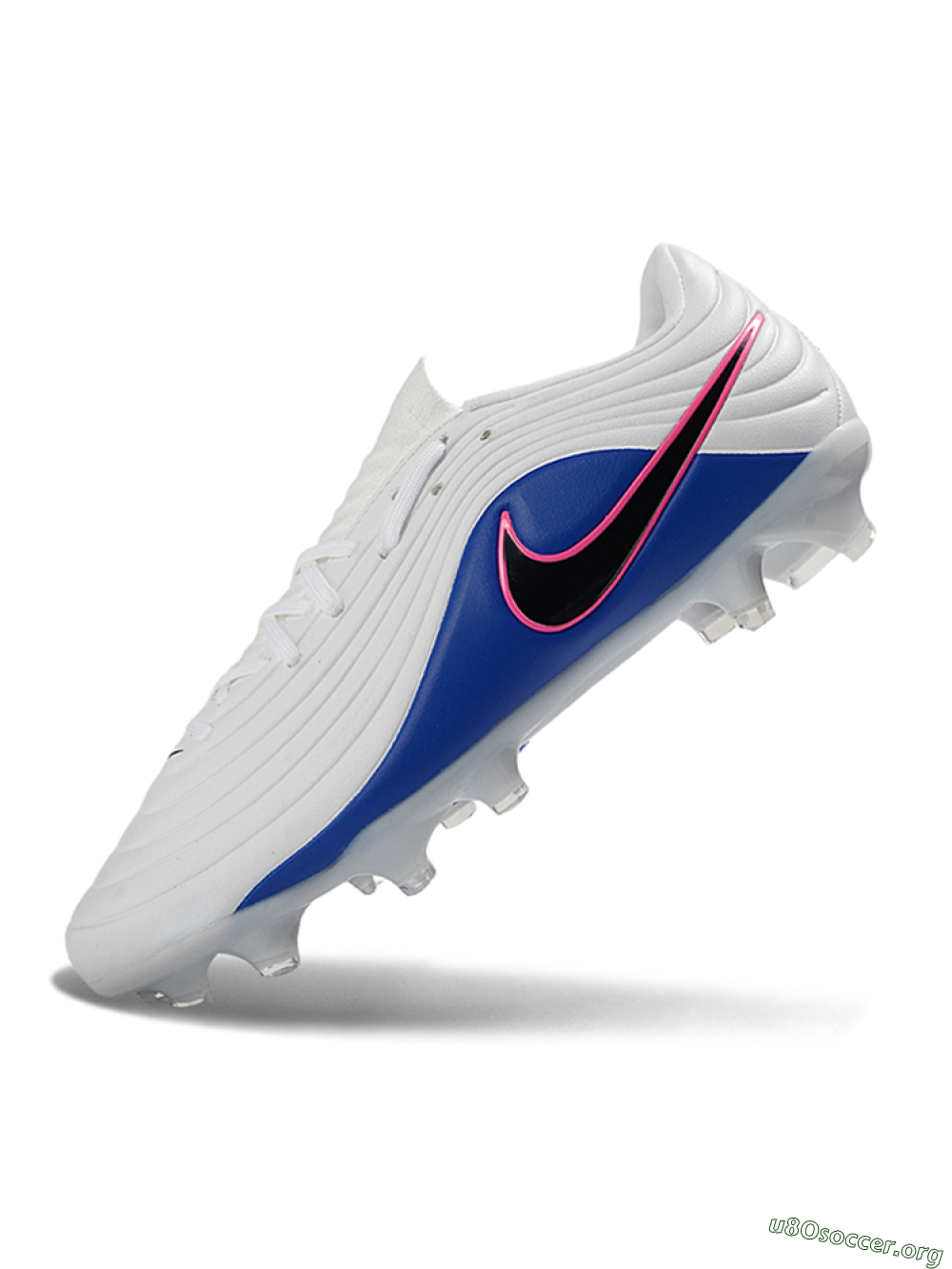 Nike Tiempo Legend 11 Elite FG Football Boots - White/Electric Blue/Fusion Pink 5