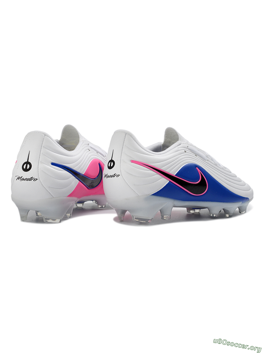 Nike Tiempo Legend 11 Elite FG Football Boots - White/Electric Blue/Fusion Pink 6