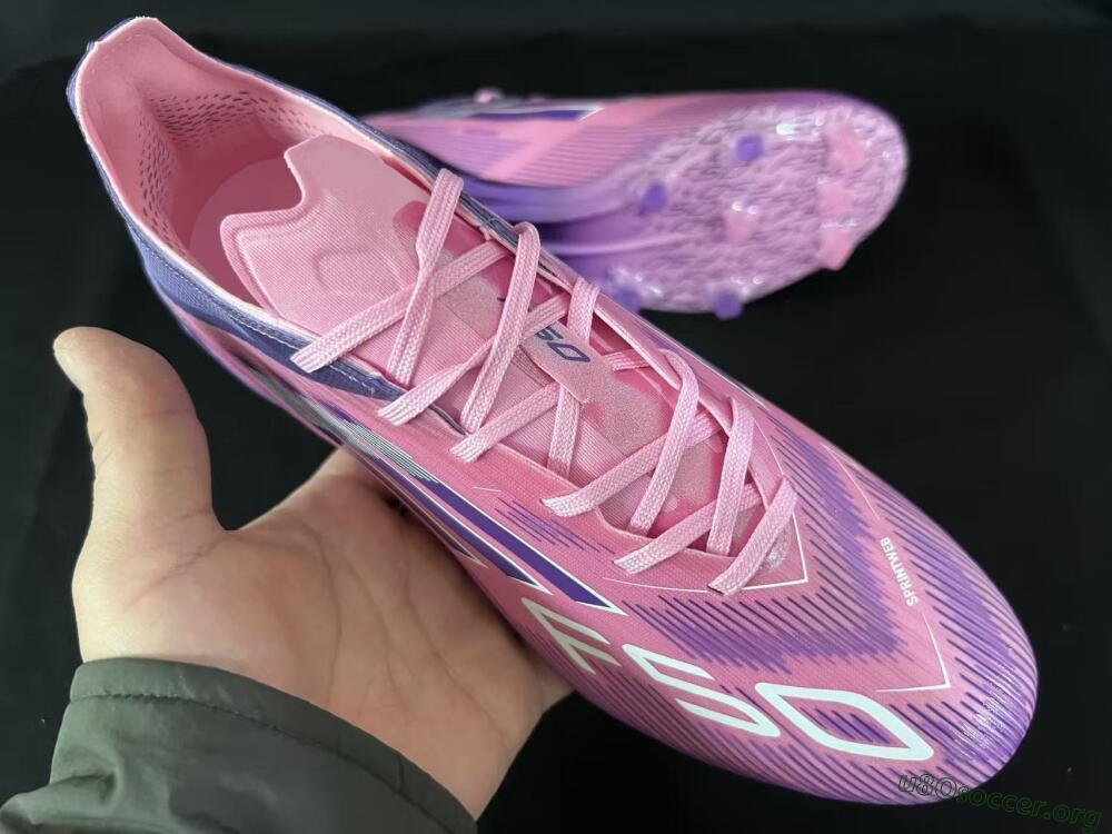 Adidas F50 Elite FG Football Boots - Pink/Vivid Purple/Soft Pink