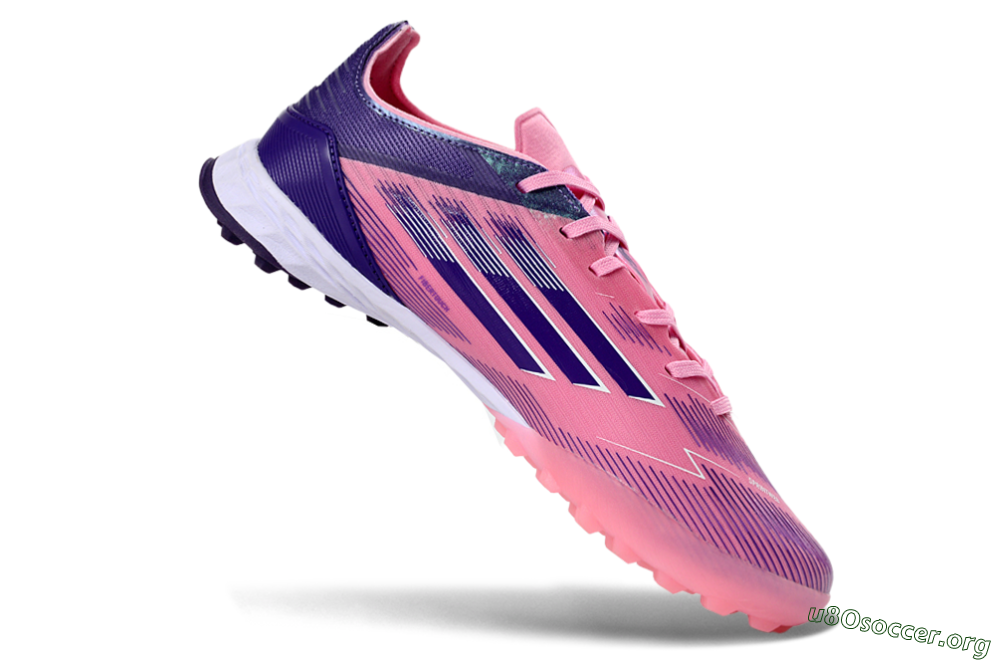 Adidas F50 Pro TF Football Shoes - Pink/Vibrant Pink/Deep Purple 4