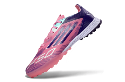 Adidas F50 Pro TF Football Shoes - Pink/Vibrant Pink/Deep Purple