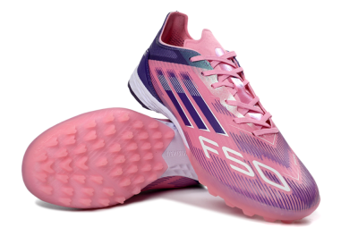 Adidas F50 Pro TF Football Shoes - Pink/Vibrant Pink/Deep Purple