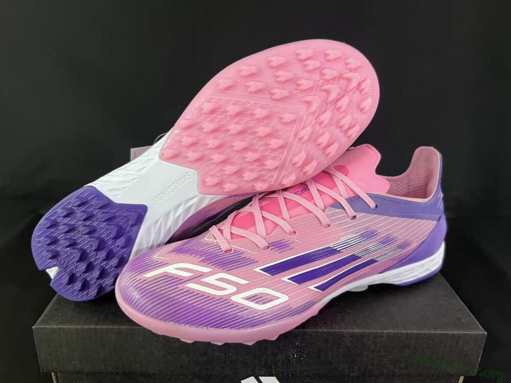 Adidas F50 Pro TF Football Shoes - Pink/Vibrant Pink/Deep Purple
